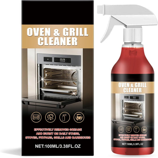 Oven & Grill Cleaner Spray, Heavy Duty Degreaser for Kitchen Appliances, Deep Cleaning Formula for Ovens, Grills, Air Fryers & BBQ Grates, 100ML