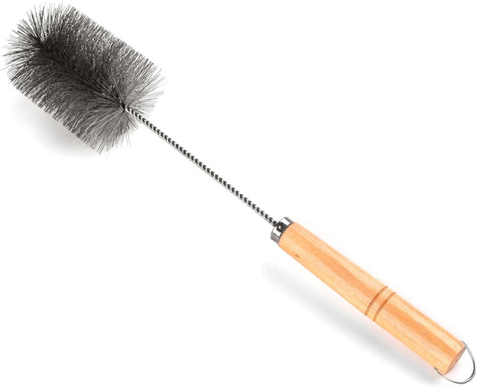 15-inch Tent Wood Burning Stove Pipe Cleaning Brush with Stainless Steel Bristles, and Chimney Cleaning Wire Brush | for All Kinds of Pipe Cleaning. (2.5IN)