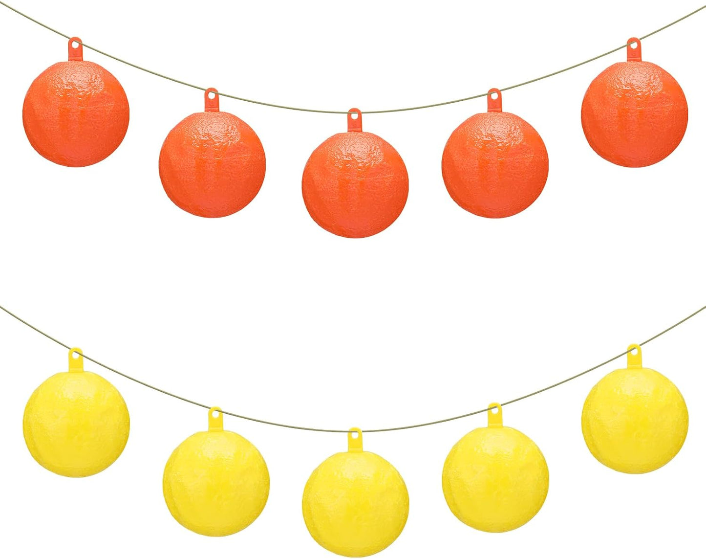 Qualirey 10 Pcs Sticky Fruit Fly Trap Ball Adhesive Fly Catching Ball Sticky Glue Fly Gnat Wasp Hornet Mosquito Bugs Flying Insects Trap Ball Traps (Yellow)