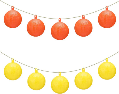 Qualirey 10 Pcs Sticky Fruit Fly Trap Ball Adhesive Fly Catching Ball Sticky Glue Fly Gnat Wasp Hornet Mosquito Bugs Flying Insects Trap Ball Traps (Yellow)