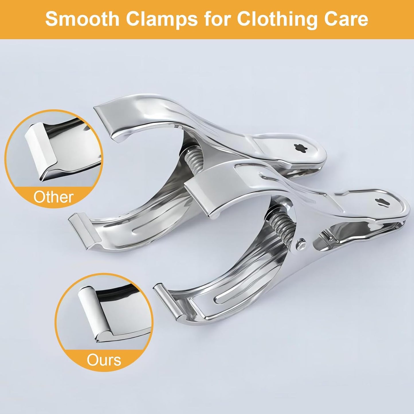Coideal Beach Towel Chair Clips - 10 Pack Pool Cover Clips Stainless Steel Quilt Clamps Metal Large Heavy Duty Clothes Pins Windproof for Sunbed Lounge Cruise