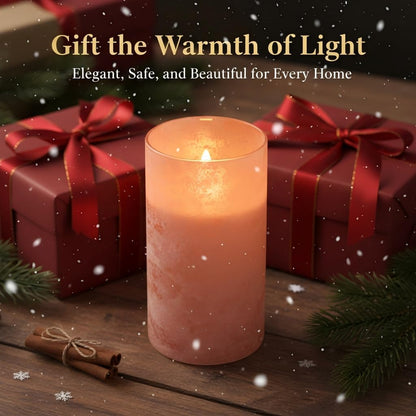 ANGELLOONG Flickering Flameless Candles, Realistic Battery Operated Candles with Remote and Timer, Set of 3 LED Candles for Room Fall Home Wedding Decor Centerpieces Table Party Valentines Decorations