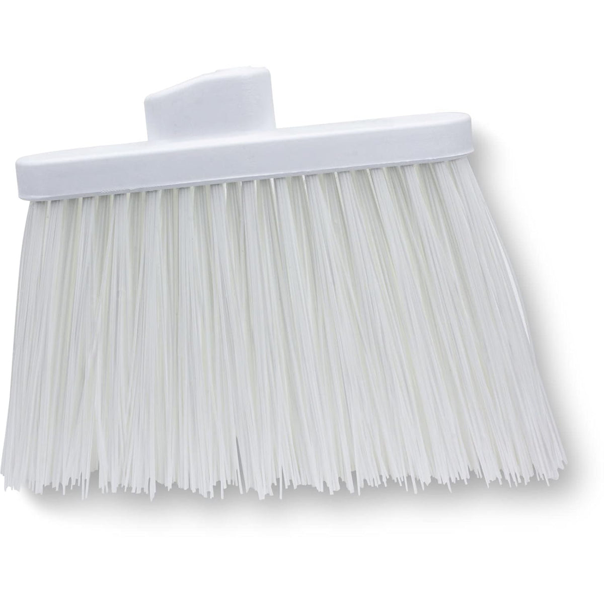 SPARTA Plastic Broom Head, Angled, Un-Flagged for Large Debris Indoor, Outdoor, Home, Restaurant, Lobby, Office, 12 Inches, Green