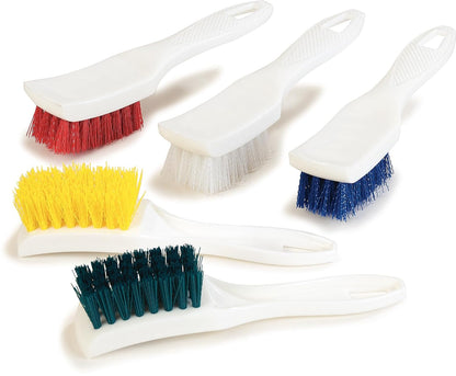 SPARTA 41395EC09 Plastic Scrub Brush, Detail Brush, Kitchen Brush With Hanging Hole For Cleaning, 7 Inches, Green