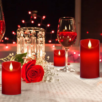 Waterproof Flameless Remote Control Candles 2PACK(D3''*H5.5'')Battery Operated Flickering LED Pillar Candle,plastic with 10-Key 24Hours Timer for Outdoor/Indoor Party Garden Lanterns Porch Ivory