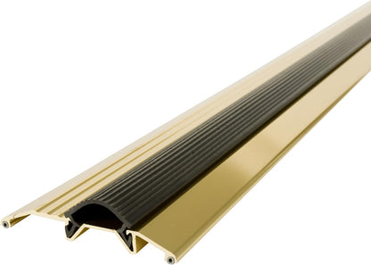M-D Building Products 08102 3-3/4 in. x 3/4 in. x 36 in. Silver Aluminum and Vinyl Heavy-Duty Low-Profile Threshold