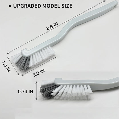 Kitchen Scrub Brush, Angle Cleaning Brush, Right Angle Scrub Brush for Sink Household Dish Pot Pan Edge Corners, Upgraded Stiff Brushes for Small Spaces Deep Cleaning with Stiff Bristles