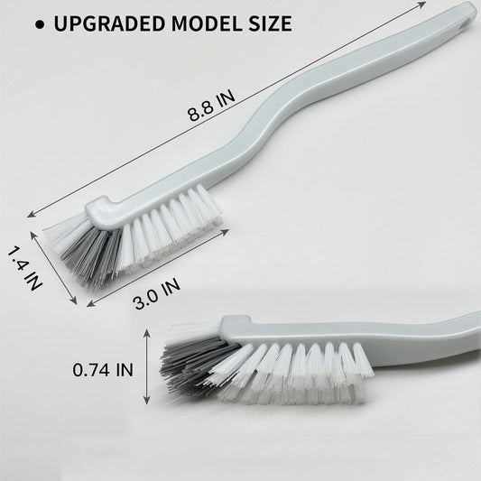 Kitchen Scrub Brush, Angle Cleaning Brush, Right Angle Scrub Brush for Sink Household Dish Pot Pan Edge Corners, Upgraded Stiff Brushes for Small Spaces Deep Cleaning with Stiff Bristles