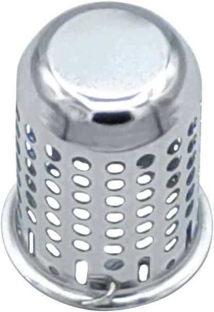 Junior Basket Strainer Stainless Steel Strainer Basket, 2.25 Inch Deep Flange Replacement Strainer with Handle