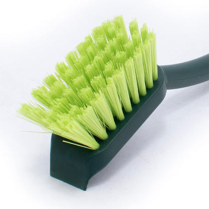 Pine-Sol Scrub Brush Set - Long Handle Cleaning Brushes with Heavy Duty Bristles and Comfort Grip - Scrubbers for Kitchen, Household, and Dishwashing, 2 Pieces