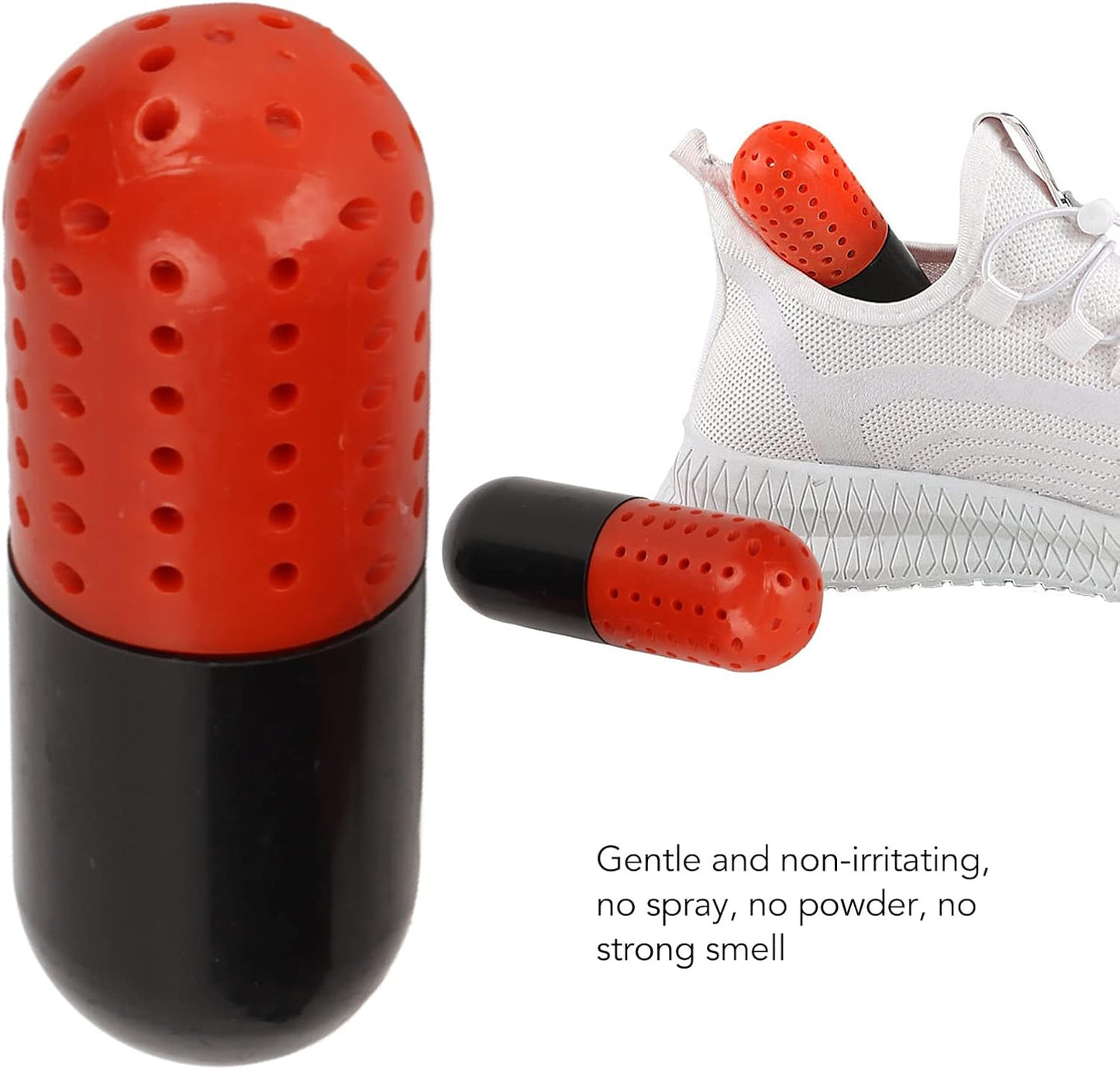2pcs Shoe Deodorizer Balls Sneaker Odor Eliminator with High Hygroscopicity Zeolite for Shoes Gym Bags Closet