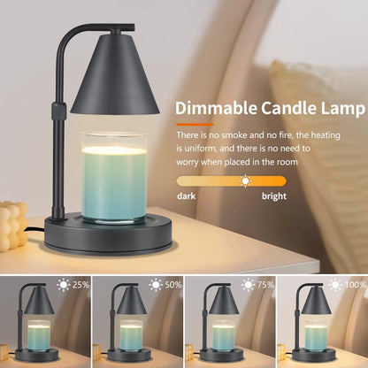 kobodon Candle Warmer Lamp with Timer, Electric Candle Lamp Warmer Birthday for Mom Women Home Bedroom Decor Wax Melt Warmer for Scented Wax with Jar Candles (Dragonfly)
