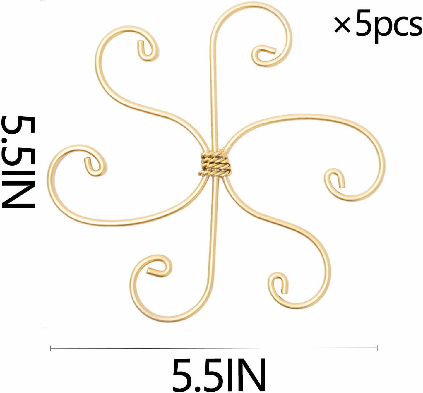 Yohsnor Monstera Plant Stem Support System - 5 Piece Set (5.5x4.7in) | Durable Plant Support Stakes for Climbing Plants & Fishbone Cactus | Ideal Leaf Stabilizer for Indoor Plants & Monstera Care
