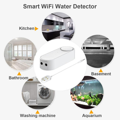 High / Low Water Level Sensor Detector Alarm 120 dB Red Strobe Siren, Adjustable Alarm Volume, Sump Bobber Water leak Sensor,16.4ft Probe Cord, Suitable for Water Tank/Aquarium, Swimming Pool/Basement