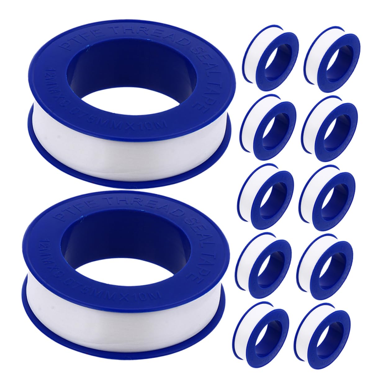 Alipis 12rolls PTFE Sealing Tape for Plumbers High-Temperature Thread Sealant for Water Leaks Shower and Pipes Leak for Plumbing Applications