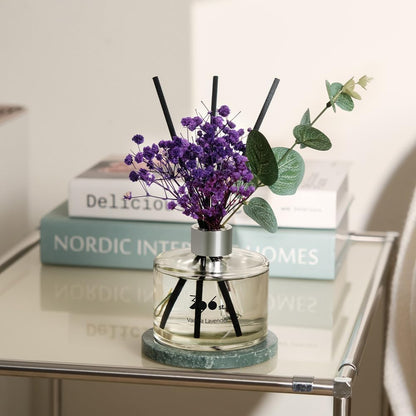 396 st. Rose Flower Reed Diffuser, Vanilla Lavender, 200ml(6.7oz) / Reed Diffuser Sets, Home Fragrance, Scented Oils, Home & Bathroom Décor