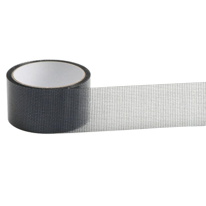Window Screen Repair Tape, 50mmx2m Self-Adhesive Screen Tape Mosquito Net Mesh Tape Waterproof Door Window Screen Patch Replacement for Window Door Tears Holes Repairing(Black)
