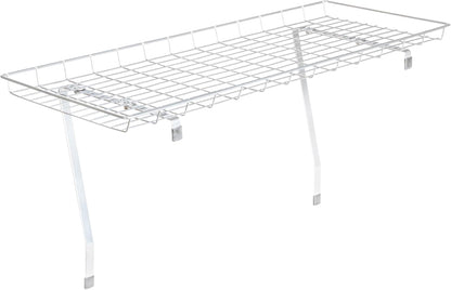 Household Essentials Rear Display Over-The-Washer Storage Shelf to Organize and Store Laundry Room Supplies, Silver