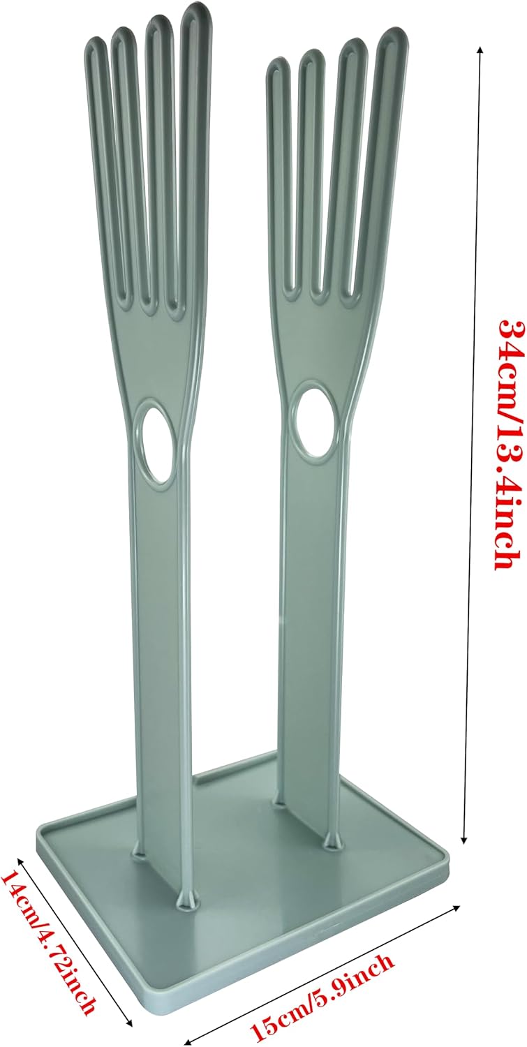 Kitchen Glove Storage Rack, Suitable for Dishwashing Gloves and Cloths (Blue)