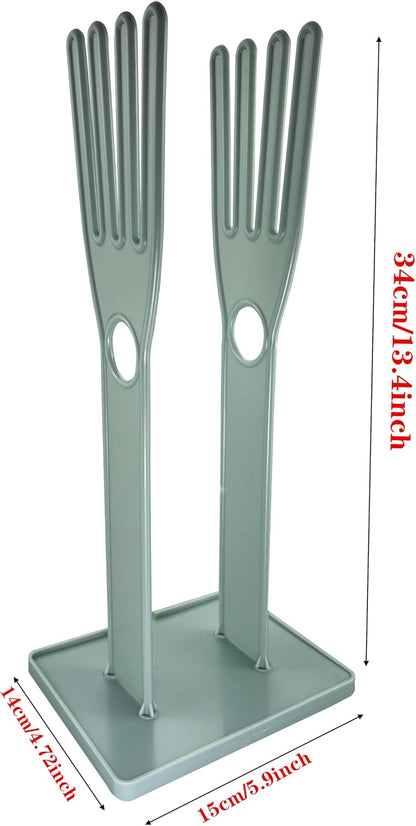 Kitchen Glove Storage Rack, Suitable for Dishwashing Gloves and Cloths (Blue)