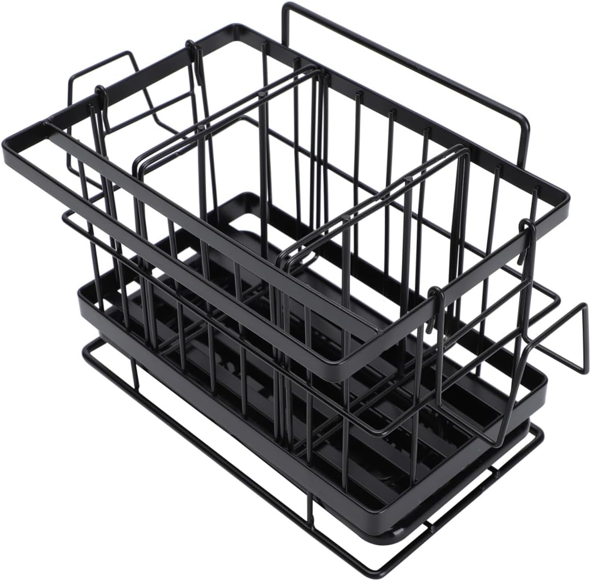 1pc Adjustable Wall-mounted Sponge Drain Basket Stainless Steel Rack for Kitchen Cloth Storage and Draining Ventilated Design for Easy Cleaning and Organization