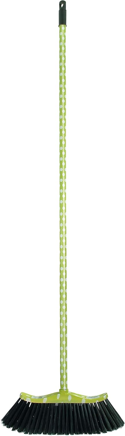 Superio Grey Broom, Heavy-Duty Indoor & Outdoor Broom with 48-Inch Handle, Multi-Surface Floor Cleaning for Home, Kitchen, Garage & Office