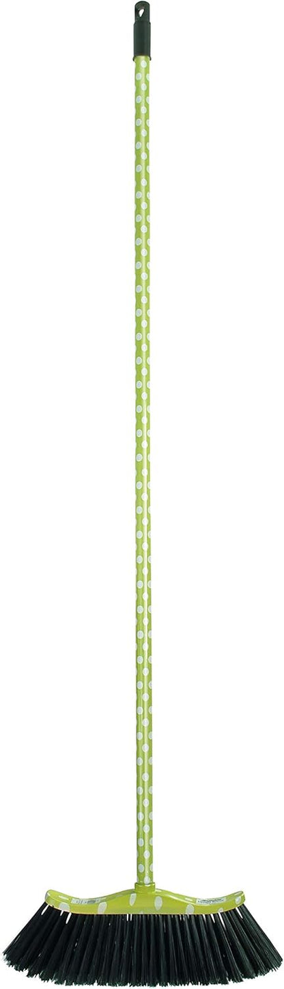 Superio Grey Broom, Heavy-Duty Indoor & Outdoor Broom with 48-Inch Handle, Multi-Surface Floor Cleaning for Home, Kitchen, Garage & Office