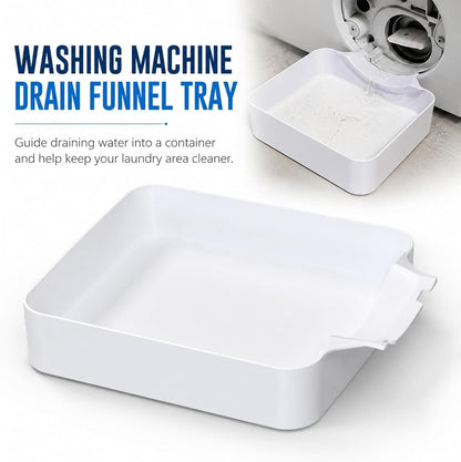 Universal Front-Load Washing Machine Drain Pan, Washer Drain Pan, Washing Machine Drainage Tray, Washing Machine Drain Funnel Tray for Basements, Apartments, Mobile Homes, Garages and Rentals (1PC)