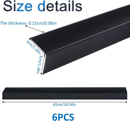 INCREWAY 1Pack Wall Corner Protector, Self-Adhesive Corner Guard Edge Protection Strip, 6.56ft PVC Protector for Wall Furniture Door Frame Table Countertop Cabinet (Clear)