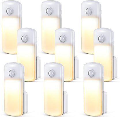 Enhon 4 Pack Emergency Power Failure Night Lights, Motion Sensor Night Light, Automatic Dusk to Dawn, Emergency Lights for Home, Bedrooms, Hallways, Black Outs, Rechargeable