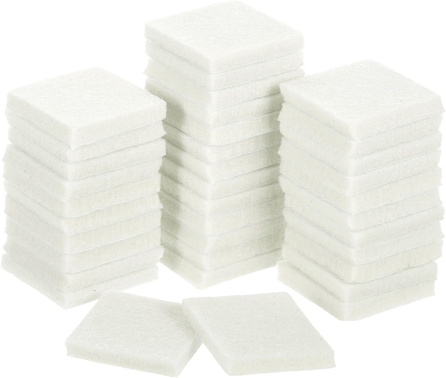 uxcell Furniture Pads, 36Pcs 1.5" - Square Self Adhesive Felt Furniture Pads, Floor Protectors for Furniture Feet Chairs Legs Hardwood Floors (Black)