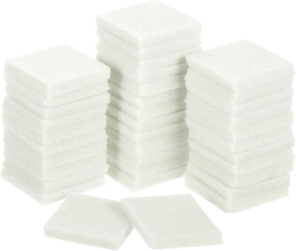 uxcell Furniture Pads, 36Pcs 1.5" - Square Self Adhesive Felt Furniture Pads, Floor Protectors for Furniture Feet Chairs Legs Hardwood Floors (Black)