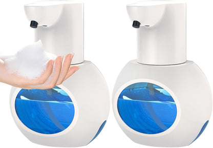 Automatic Foam Hand Soap Dispenser, Rechargeable Touchless Wall Mount Foaming Soap Dispenser, 15oz/420ml, 4 Adjustable Levels Infrared Sensor Electric Dispenser for Bathroom, Kitchen, Office - Black