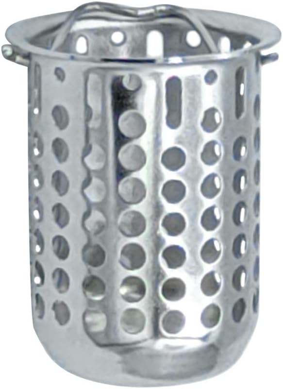 Junior Basket Strainer Stainless Steel Strainer Basket, 2.25 Inch Deep Flange Replacement Strainer with Handle