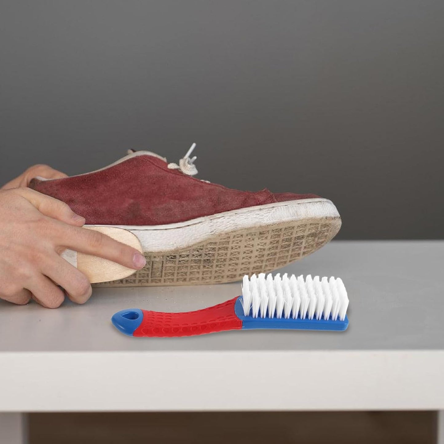 2pcs Soft Shoe Cleaning Brushes for Laundry, Fabric and Carpet Scrubber, Gentle Stain Remover Brushes for Sneakers and Clothes, Household Shoe Care Accessories