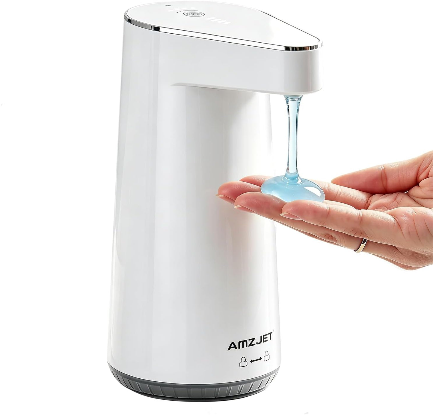 2026 Patent Edition Automatic Soap Dispenser Touchless, 300ml Hand Soap Dispenser with 4 Adjustable Foam Levels, IPX5 Waterproof Rechargeable Foaming Soap Dispenser for Kitchen & Bathroom