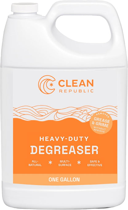 Heavy-Duty Degreaser for Kitchen & Grills, Non-Toxic, 32oz Bottle, 2-Pack | Removes Grease & Oils, Nature-Derived, Non-Toxic, Kitchen Cleaner, No Harsh Fumes or Residue, Family & Pet Safe, USA-Made