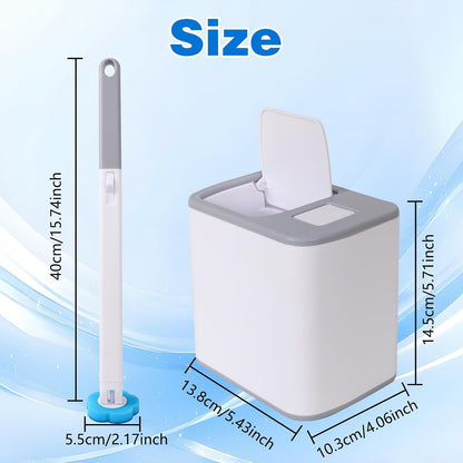 Disposable Toilet Brush with 24 Toilet Wand Refills，Powerful Cleaning | Toilet Bowl Cleaning System,,Disposable Toilet Cleaner,for Toilet Bowl Cleaners,Bathroom Cleaning