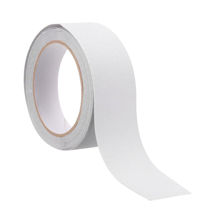 HARFINGTON Anti Slip Traction Tape 2" x 16.4ft Waterproof Non-Slip Grip Tape High Friction Weather Resistant Non Skid Stair Treads Tape for Indoor Outdoor Stair Steps, White