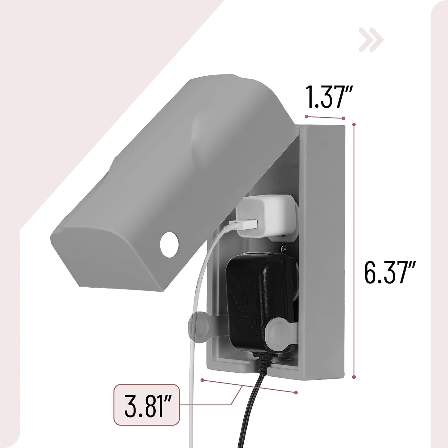 Bates Baby Safety Outlet Cover Box - Plug Covers for Electrical Outlets, Child Proof Outlet Cover, Socket Covers for Outlets