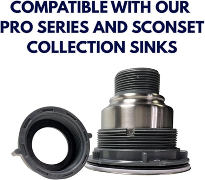 Premium Kitchen Sink Strainer Assembly – Removable Deep Basket, Sealing Lid & Plug, Corrosion-Resistant Stainless Steel, with cUPC Certified
