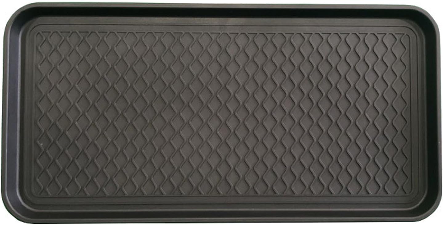 Rubber Boot Tray for Entryway,Boot Mat,Shoe Tray,Shoe Mat for Indoor and Outdoor Use (Soft Silicone Rubber, 29.5X14.9 inch)