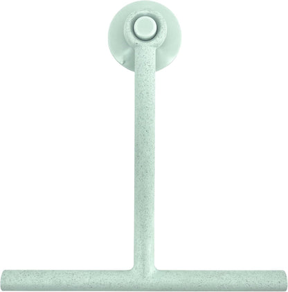 Splash Home Shower Squeegee for Glass Doors - Black Bathroom Squeegee with Suction Hook, Glass Shower Door Squeegee for Streak-Free Cleaning, Shower Wiper for Glass Doors and Tiles, 8.5" Wide Blade