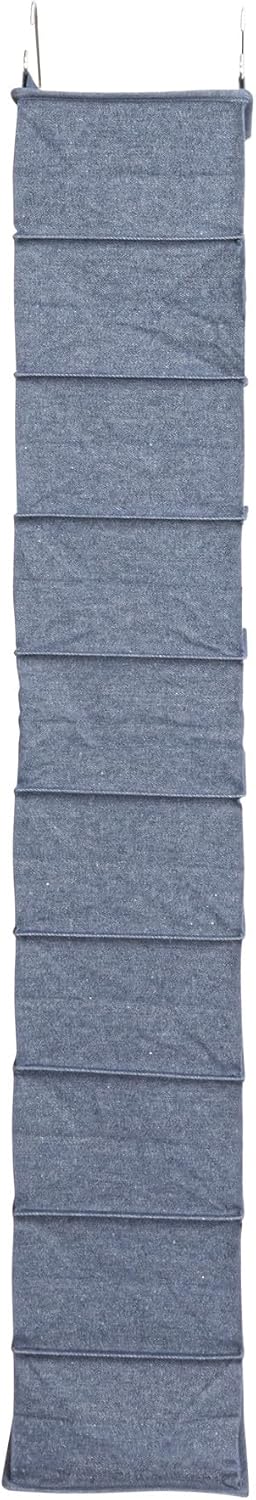 Household Essentials 311322 Hanging Shoe Storage Organizer for Closets |10 Pocket Shelves | Natural Canvas