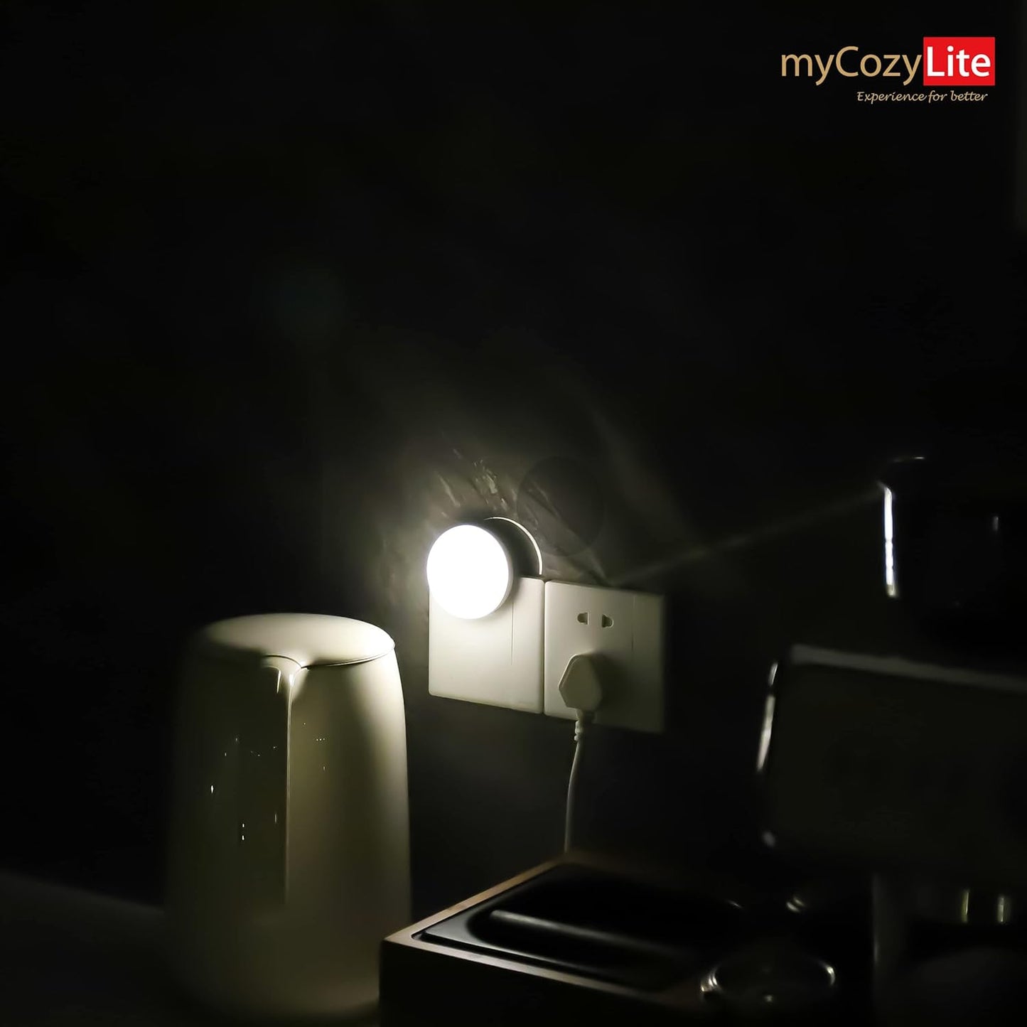 Motion Sensor Night Light, 2 Pack Motion Activated Night Light Plug in, Automatic ON OFF, 3200K Warm Hue, LED Nightlights Plug into Wall, for Bathroom, Kitchen, Bedroom, Kids room, Hallway, Stairway