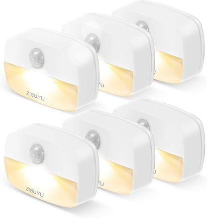 ZISUYU Motion Sensor Light Indoor Led Night Light Stick on Nightlight Battery Operated Lights for Hallway Stair Bathroom Closet Bedroom (Patent Applied)