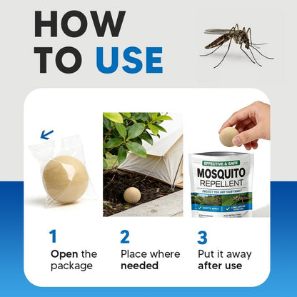 Mosquito Repellent Outdoor Patio, Mosquito Repellent Balls, Mosquitoes Deterrent for Yard, Keep Mosquito Away for Garage/Porch/Camping, Mosquito Control Indoor, Covers up to 120 sq ft-8P