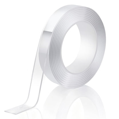 P7yaumy Double Sided Tape Heavy Duty 0.75in×20ft, Nano Tape Double Sided, Removable Traceless Two Sided Adhesive Tape, Clear Mounting Tape Double Sided Tape for Walls, Hanging Picture,Poster,Carpet
