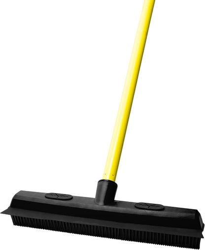FURemover Pet Hair Removal Rubber Broom, 18" Broom Head
