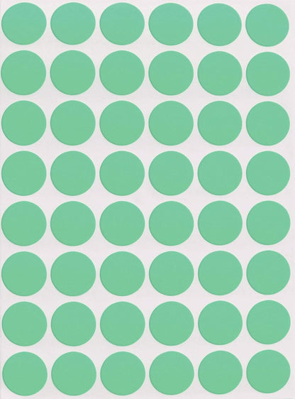Royal Green Dot Sticker 11/16" Inch (17mm) Colored Labels in Purple - 2400 Pack - Colors A